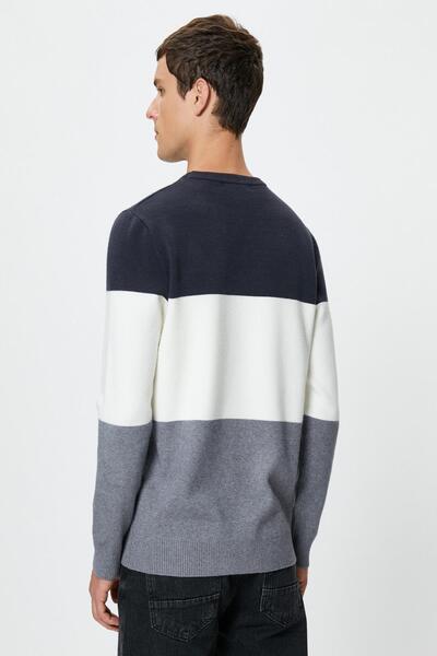 Koton Pulover cu dungi bleumarin pentru bărbați