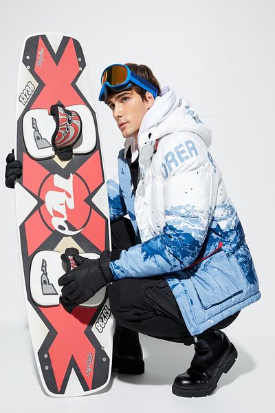 Koton Weiße gemusterte Herrenjacke