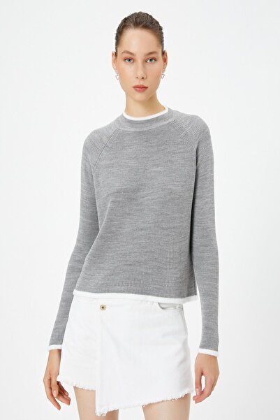 Koton Kadın Gri Kazak