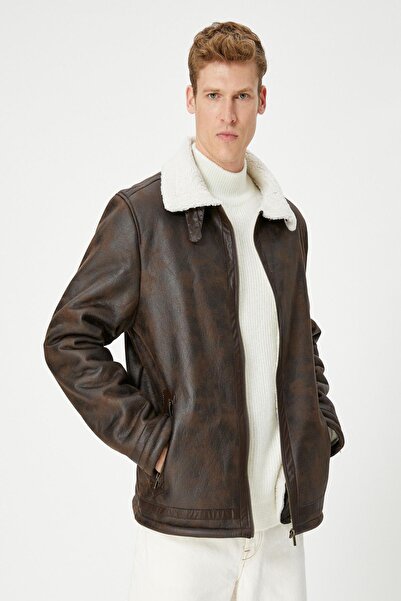 Koton Men's Brown Jacket