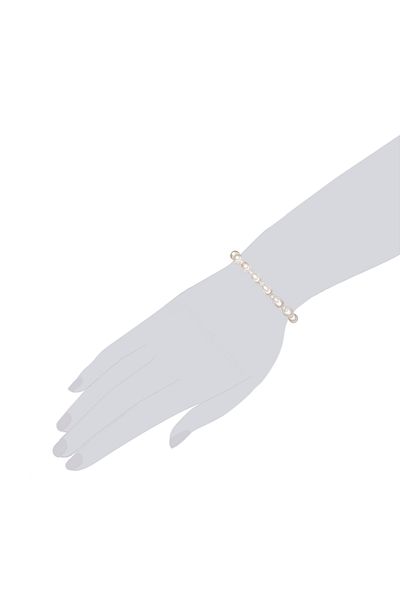 Valero Pearls Perlenarmband Armband Süßwasser-Zuchtperle weiß