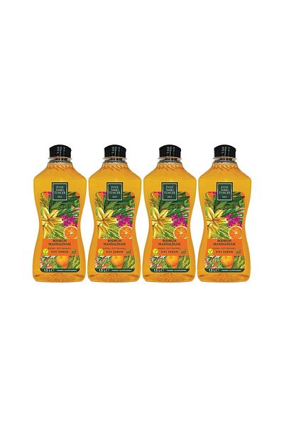 Eyüp Sabri Tuncer Bodrum Tangerine Natural Olive Oil Liquid Soap 1500 ML x 4