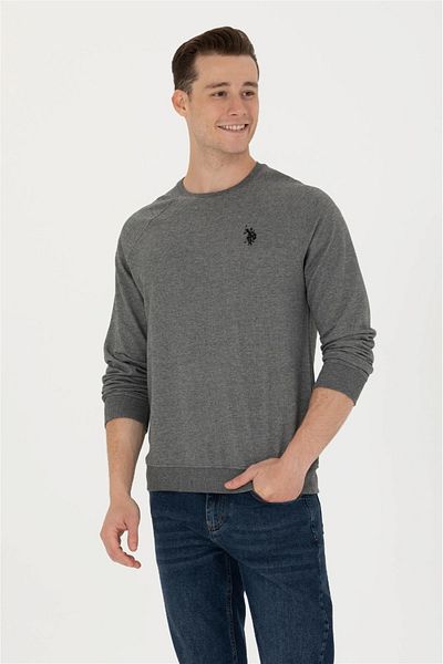 U.S. Polo Assn. Hanorac de bază Antracit Melange pentru bărbați