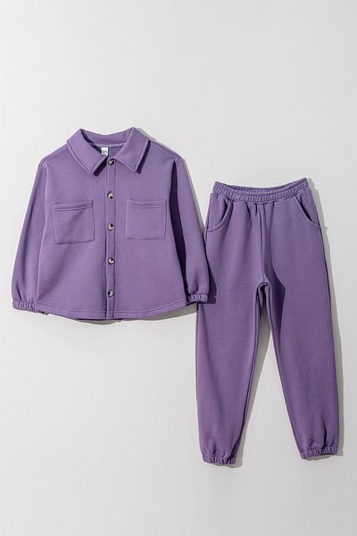 Tuffy Kids GIRL'S BUTTONED DOUBLE POCKET DETAIL TRIPLE WINTER Tracksuit DOUBLE SET 10-13 YEARS