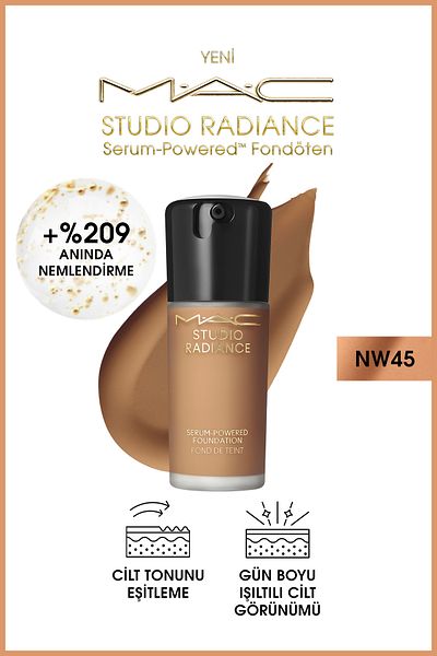 M.A.C Studio Radiance NW45 Powered™ Plump and Radiant Skin Serum Foundation 30 ml FNDTN201