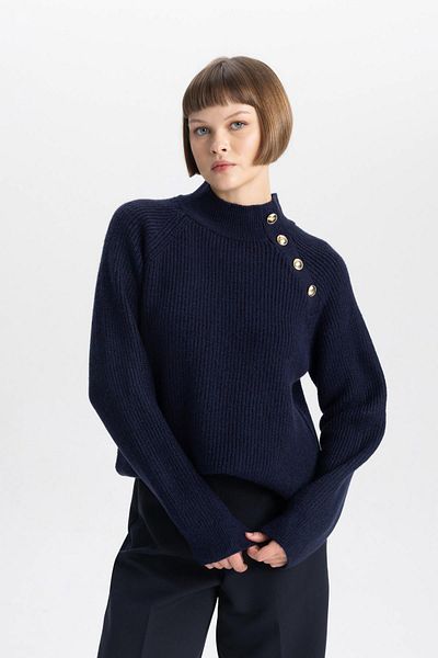 DeFacto Relax Fit Half Turtleneck Sweater A8569ax23wn