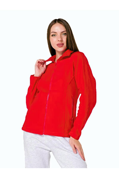 ERY İş Güvenliği Women's Fleece Coat Red