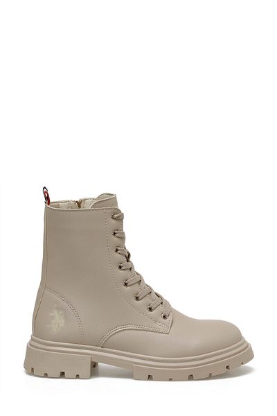U.S. Polo Assn. HALLES 3PR Μπεζ Γυναικείες Μπότες Biker