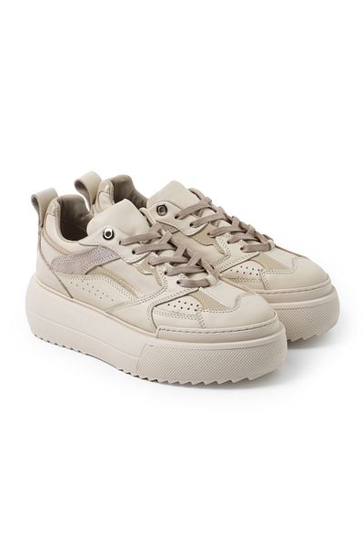 John May Γυναικεία Casual Παπούτσια Rd-5640 John May Leather; Μπεζ Συνδυασμός