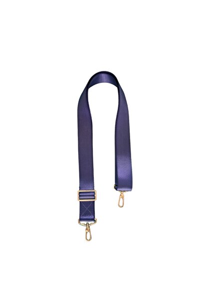 Atelier Bomonti إكسسوار ذهبي حزام كتف بوليستر عمود مقبض حقيبة حزام أرجواني