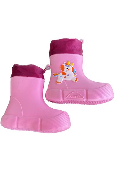 Sonimix Children's waterproof rain snow boots with fur inside
