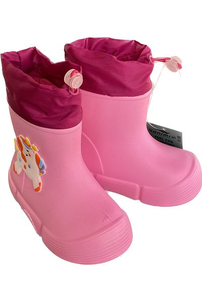 Sonimix Children's waterproof rain snow boots with fur inside