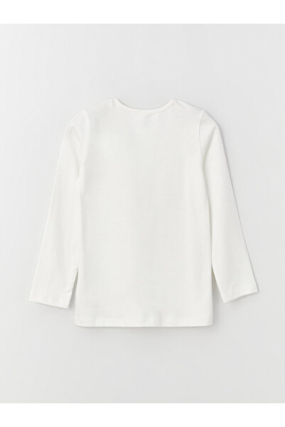 LC Waikiki Crew nyakú újévi témájú, hosszú ujjú lány pizsama szett