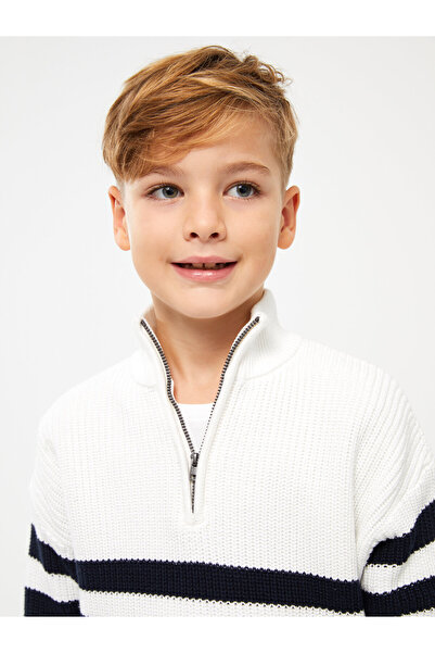 LC Waikiki Pulover pentru băieți cu mânecă lungă în dungi