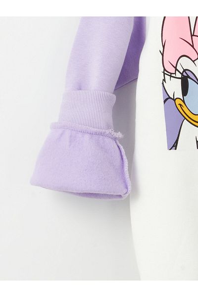 LC Waikiki Dívčí mikina s dlouhým rukávem s potiskem Disney s Crew Neck