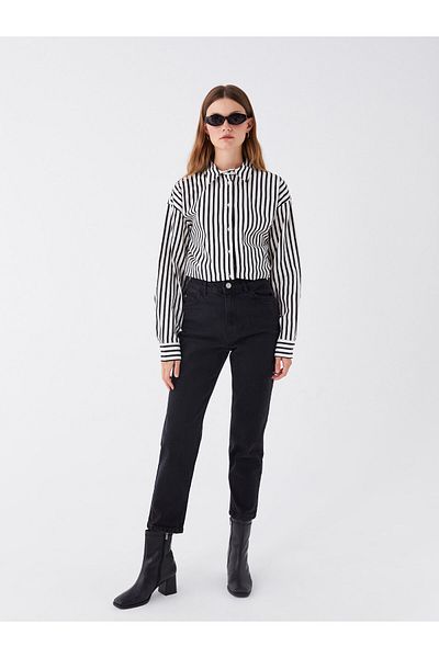 LC Waikiki Pantaloni de damă Jean - Mom Fit