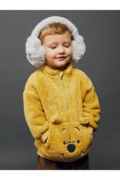LC Waikiki High Collar Long Sleeve Plush Baby Boy Sweatshirt