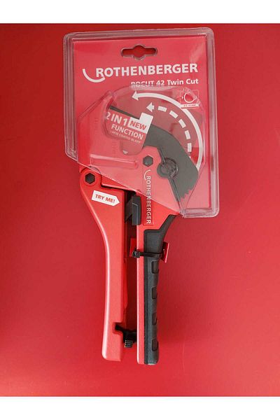 Rothenberger قاطع الأنابيب البلاستيكية Rocut 42 TWIN CUT