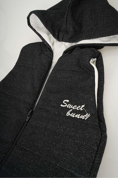 MİNİKO KİDS BABY BOY MODEL ZIPPERED HOODED COTTON VEST