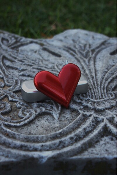 Princo Kırmızı Kalp Şeklinde Çakmak