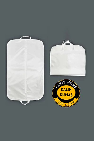 Paris Home 5 Pieces Clothes Cover with Handles, Suit Cover, Gamboç, Clothes Cover, Clothes Carrying Cover,
