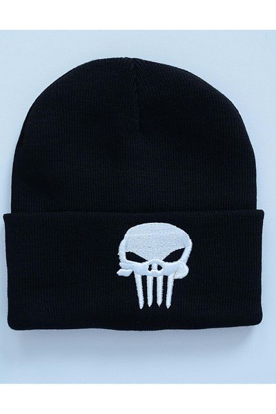Toum Бижута Enya Аниме Punisher Бродерия Унисекс черна барета