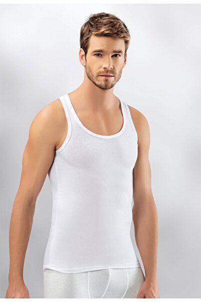 Lumenia Ανδρικά φανελάκια rambo λευκού χρώματος 4 τμχ, ανδρικά χτενισμένα βαμβακερά φανελάκια, ανδρικά εσώρουχα