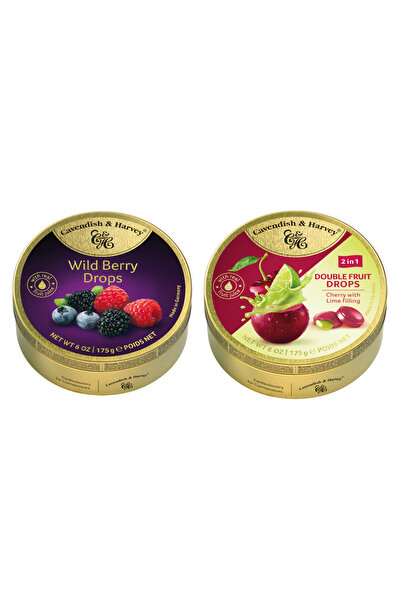 2’li Böğürtlen ve İçi Dolgulu Vişne-Misket Limonu Aromalı Şekerler 175 GR - Atıştırmalık Şekerleme
