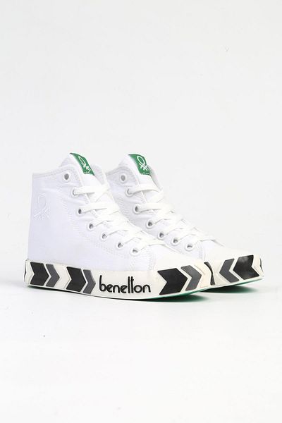 Benetton ® |   BN-30634-Alb-Pantofi sport pentru copii