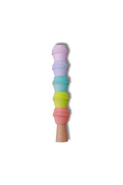 YKM KIRTASİYE Cupcake Patterned Laying Egg Highlighter 5 Colors Cute Highlighter