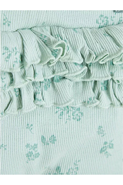 George Billie Faires Baby Girl Long Sleeve Bodysuit with Floral Snap Fasteners