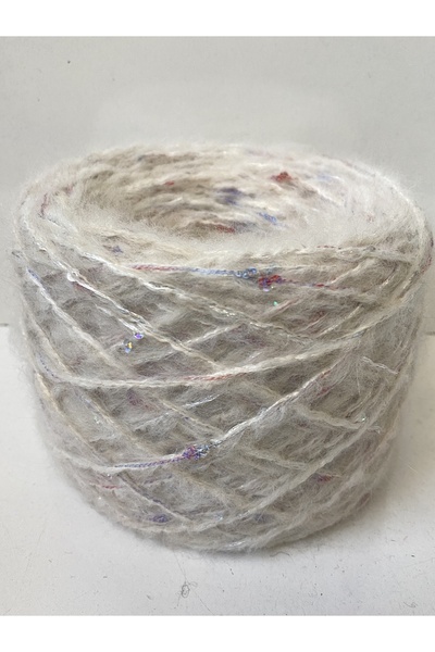 göçer Χειροποίητα πλεκτά μάλλινα νήματα με παγιέτες που αλλάζουν χρώμα 100γρ