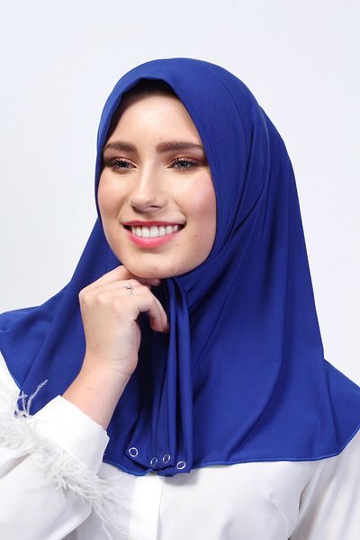 SpecialScarf Hijab Fashion PREPARATE PRACTICAL SHAL FULAR SCARF WITH STRAP BLUE LYRICAL AND ANTI-WRINKLE SANDY MODEL DAILY TESETURE