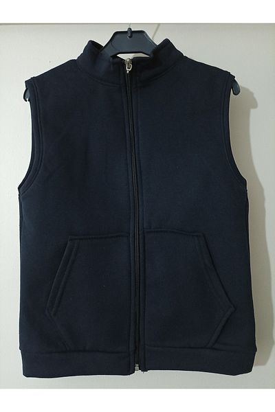 MASAL BEBE ÇOCUK Boy's 3-Thread Fleece Inside Kangaroo Pocket Seasonal and Winter Vest