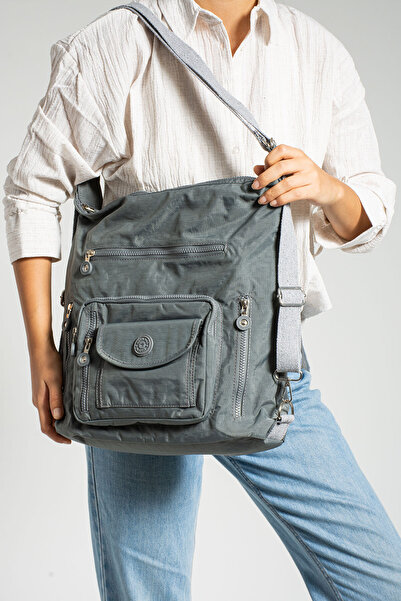 MEGA ÇANTA Rucsac și geantă de umăr pentru femei Mega 261 Klinkir, negru