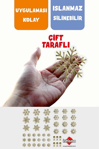 İstisna 51 bucăți de autocolant de sticlă cu fulgi de zăpadă de Anul Nou, tematică de iarnă, potrivite pentru toate suprafețele