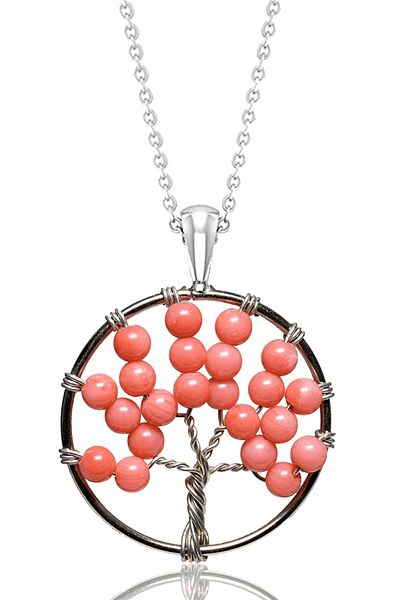 Tesbih Atölyesi Tree of Life Pattern Certified Ruby Necklace