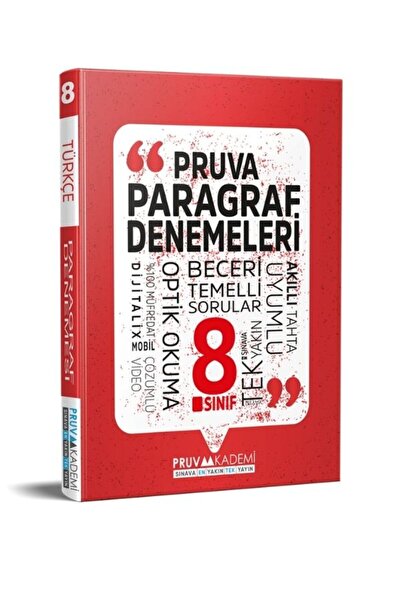 Pruva Yayınları 8. Sınıf Paragraf Denemeleri