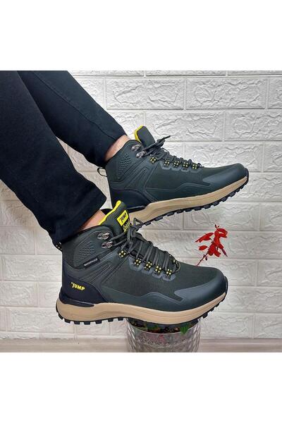 Jump 29652 Haki Waterproof Kaymaz Rahat Erkek Bot