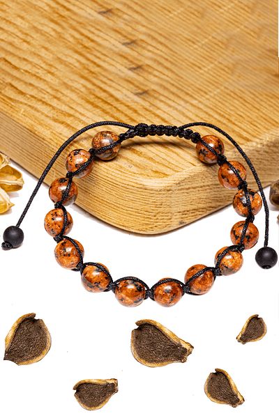 Tesbih Atölyesi Coral Stone Certified Bracelet - Macrame