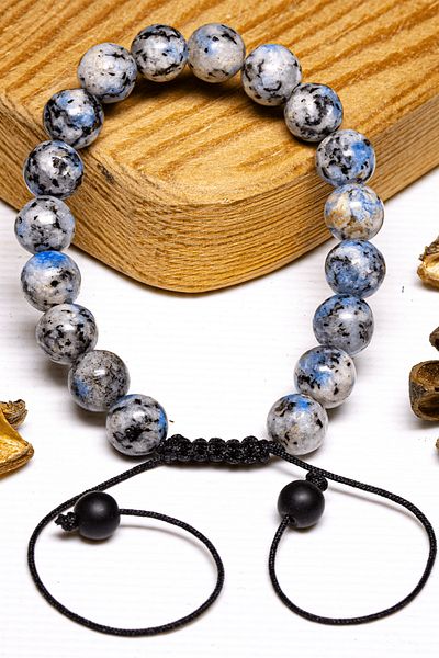 Tesbih Atölyesi Certified Aaa Quality Sodalite Stone Bracelet - Macrame