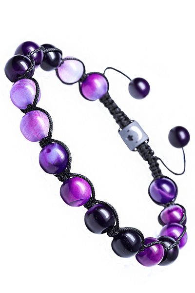 Tesbih Atölyesi Macrame Natural Vein Amethyst Bracelet