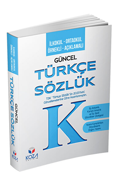 Koza Yayın Dağıtım İlkokul - Ortaokul Örnekli Açıklamalı Güncel Türkçe Sözlük