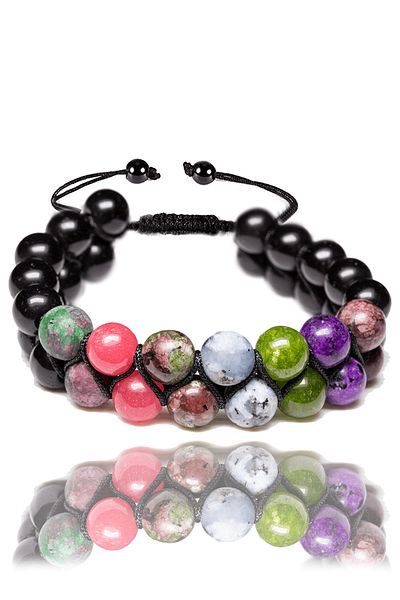 Tesbih Atölyesi Certified Capricorn Natural Stone Bracelet - Macrame