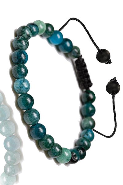 Tesbih Atölyesi Certified Aaa+ Apatite Stone Bracelet - Macrame