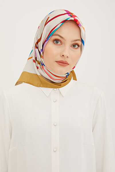 Armine ARMİNE İPEK EŞARP 8902D (TWİLL) (NOSTALJİ)