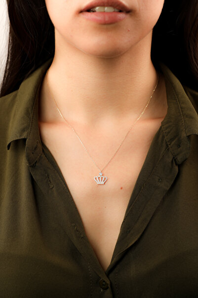 KRD 14 Ayar 2.10 gr Altın Taç Kolye