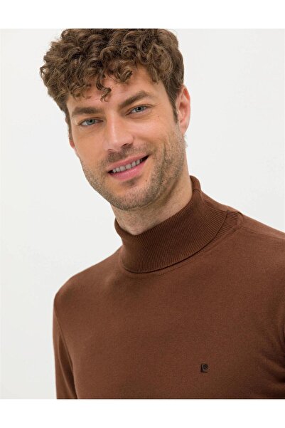 Pierre Cardin Slim Fit Balıkçı Yaka Basic Triko Kazak