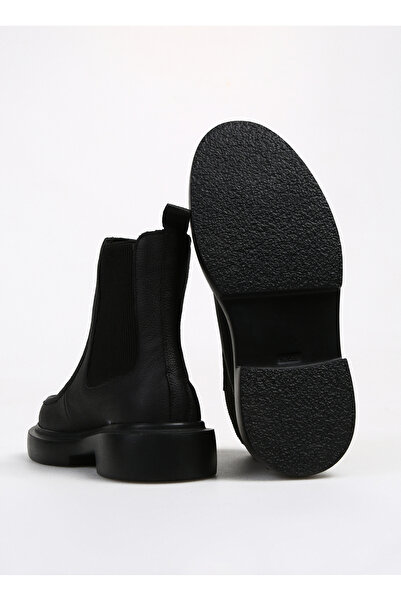 Manijero Siyah Kadın Deri Bot Alegra