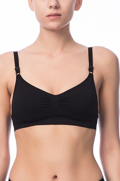 NBB 2 τεμάχια, χωρίς στήριγμα, Lycra, αφαιρούμενο κύπελλο, ρυθμιζόμενο λουράκι, σουτιέν χωρίς ραφή (χωρίς ραφή)